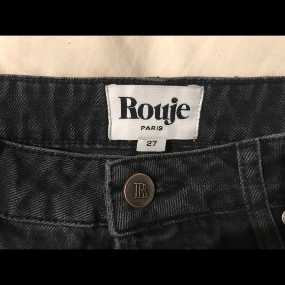 Rouje Black Straight Leg Jeans size 27 French girl denim sezane - Picture 8 of 10